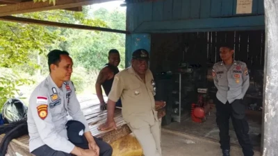 Jaga Kamtibmas Kondusif, Personel Polsek Alor Timur Laut Gelar Patroli Dialogis di Desa Kamot