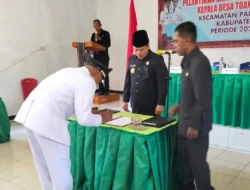 Wakil Bupati Alor Lantik Habibi Maley sebagai Kepala Desa Toang Antar Waktu Periode 2026–2031