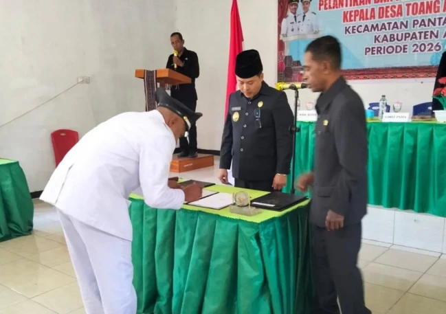 pelantikan kades alor